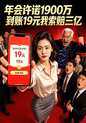 年会许诺1900万，到账19元我索赔三亿（75集）最火的短剧