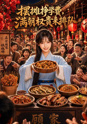 摆摊挣学费，满朝权贵来排队（89集）每日短剧推荐