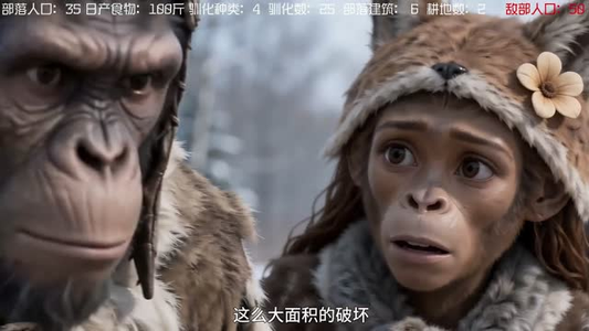 穿成南方古猿，生存百万年！第二季（50集）超火热门短剧