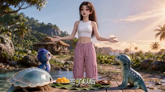 海岛开荒：我的员工是史前萌宠（47集）精彩短剧天天看